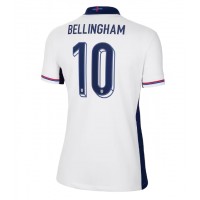 Camiseta Inglaterra Jude Bellingham #10 Primera Equipación para mujer Eurocopa 2024 manga corta